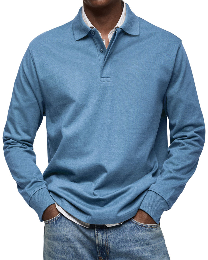 Elliot - Luxury Long-Sleeve Polo