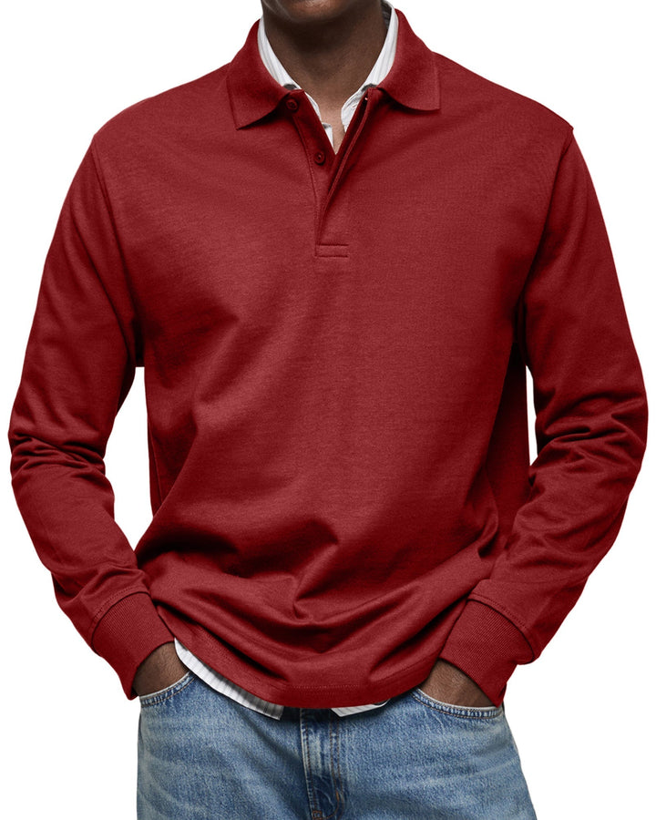 Elliot - Luxury Long-Sleeve Polo
