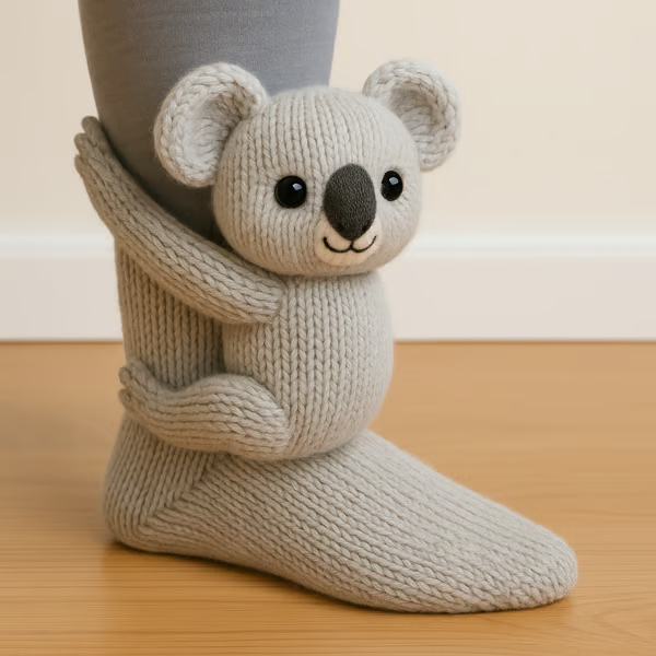 Soft Knitted Animal Socks (unisex)