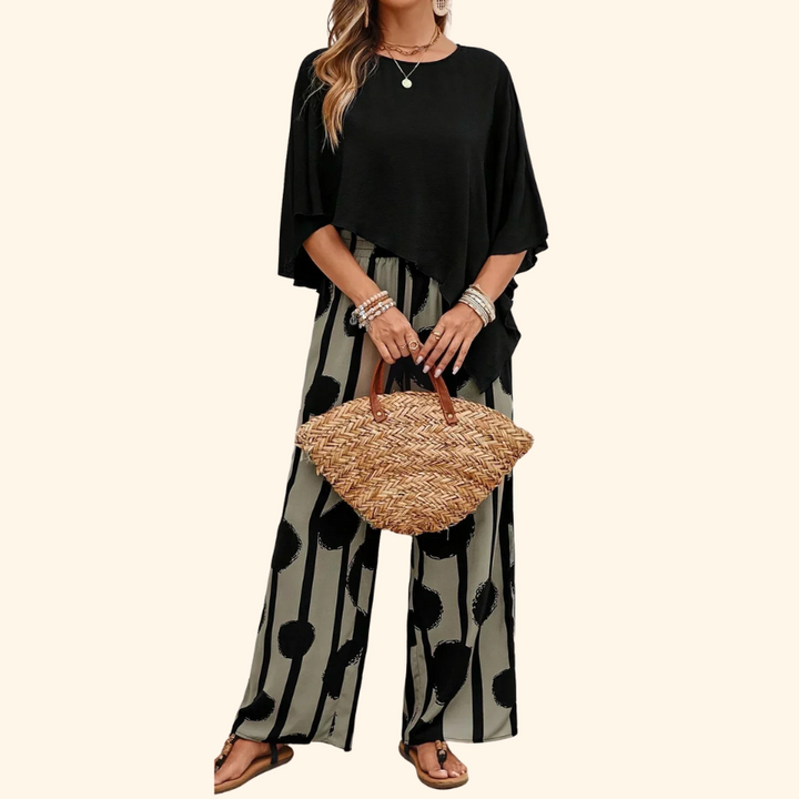 Maria -  Comfortable Elastic Waist Two-Piece Set