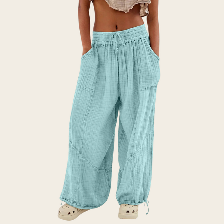 Sienna - Textured Solid Women's Pants