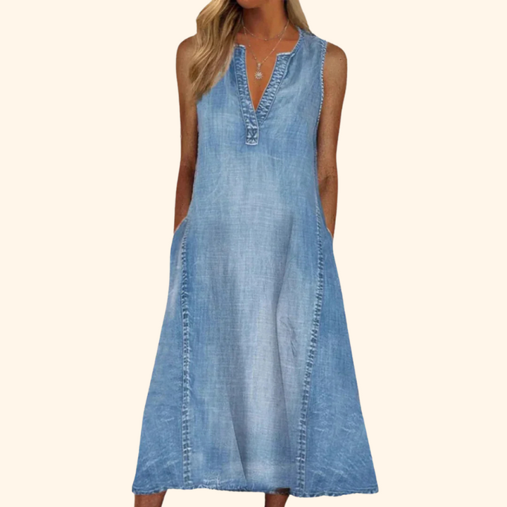 Sietske Denim-Dress