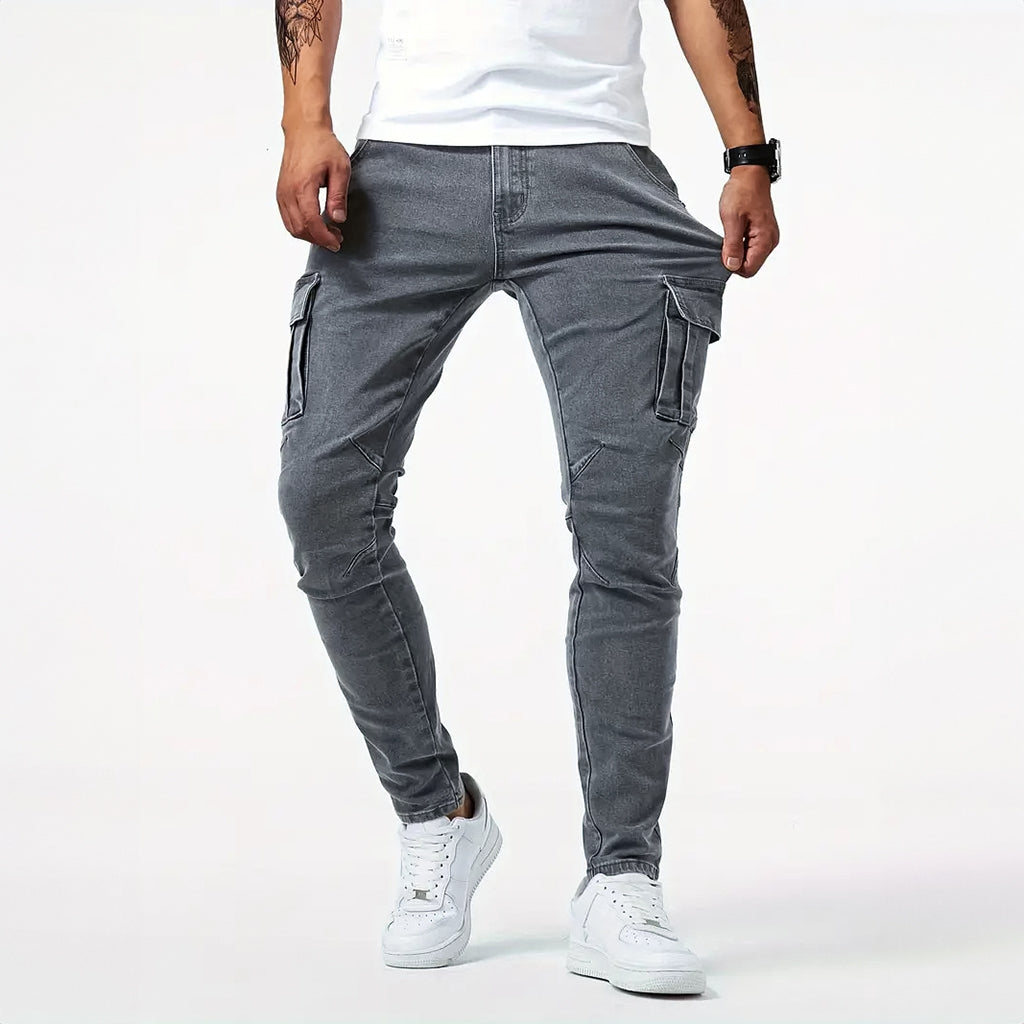 Jack - Slim-Fit Stretch Cargo Jeans