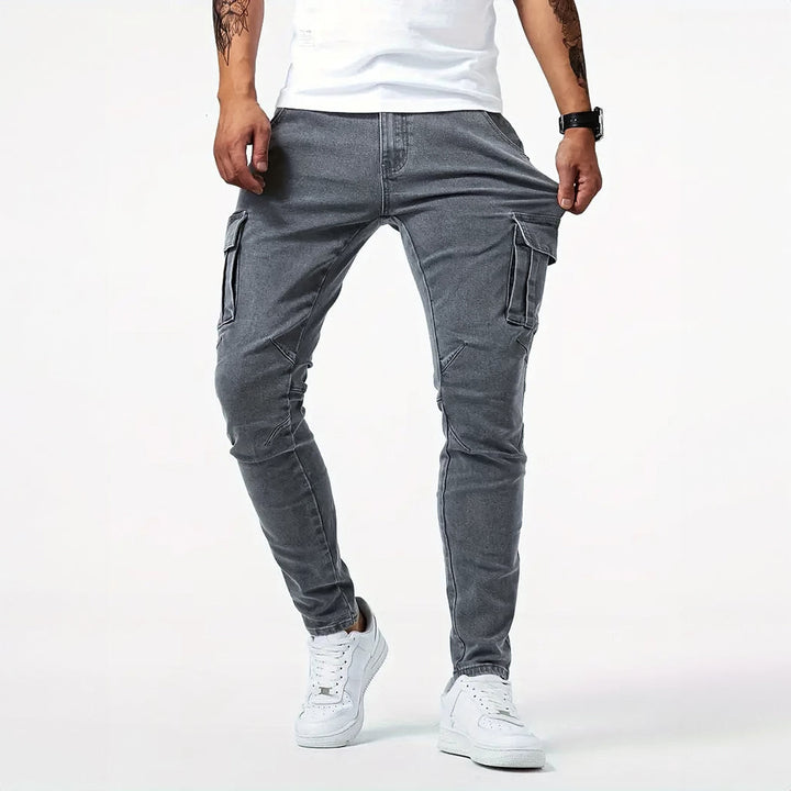 Jack - Slim-Fit Stretch Cargo Jeans