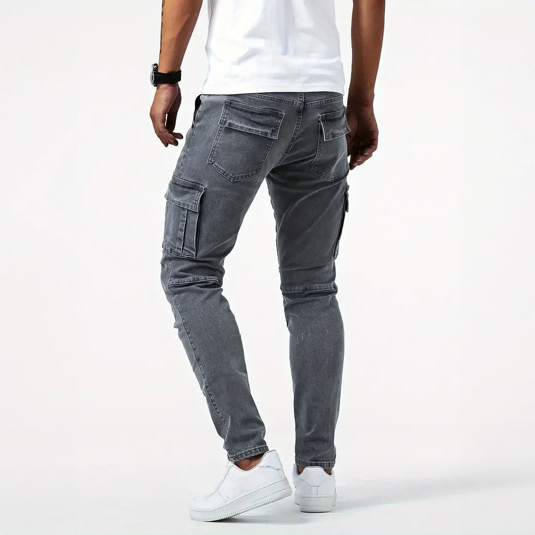 Jack - Slim-Fit Stretch Cargo Jeans