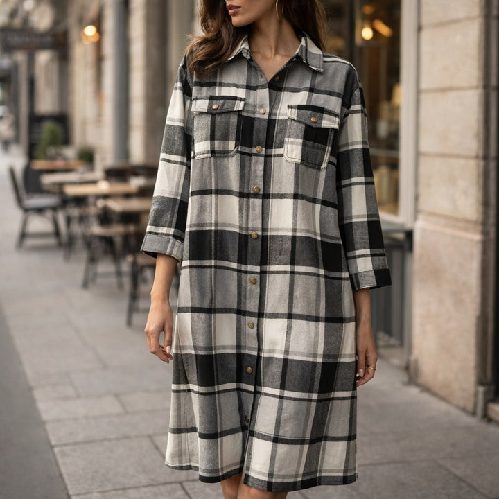 Joanne - Plaid Coat