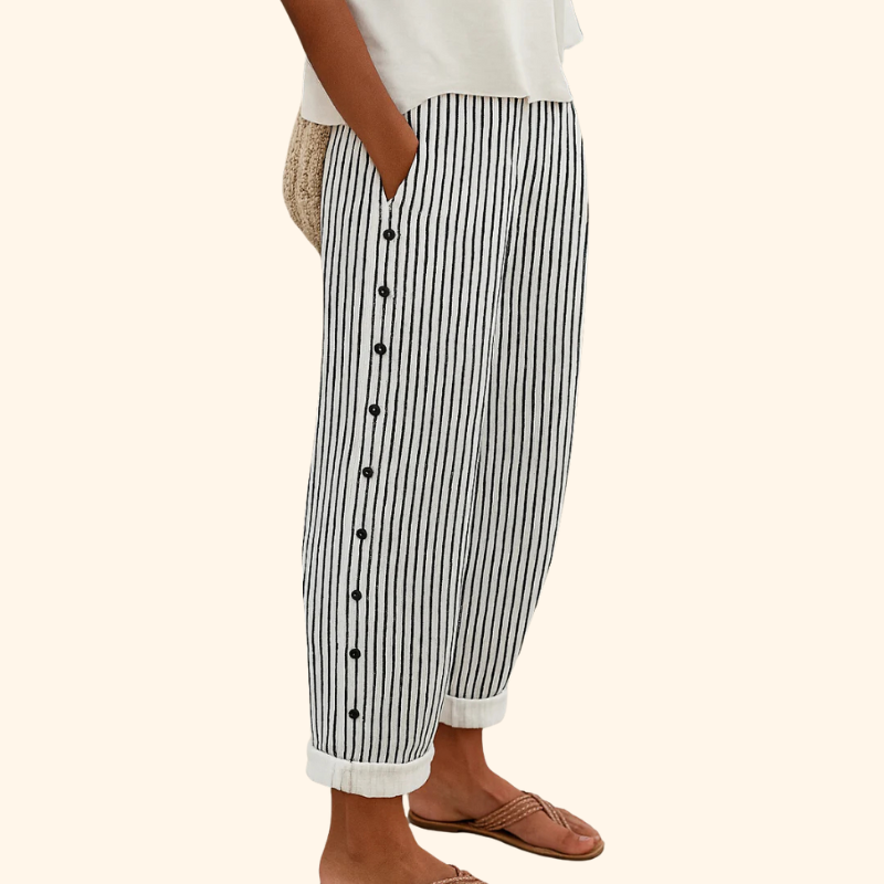 Sue - Striped casual pants