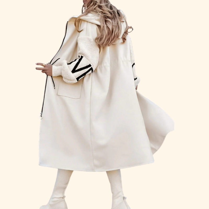 Lydia - Coat with Knitted Sleeves