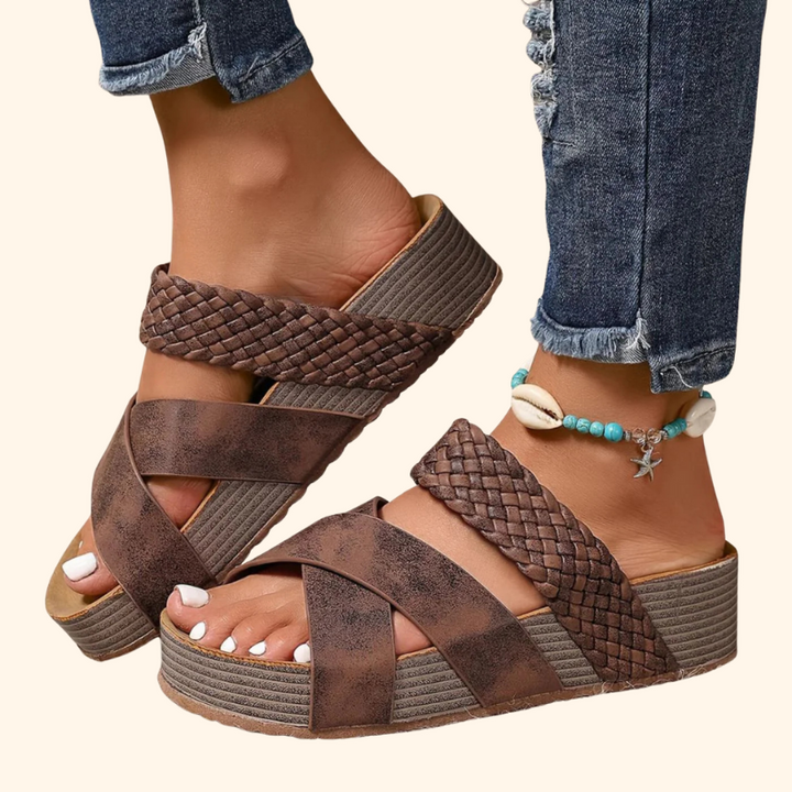 Abigail – Leather Strap Sandals