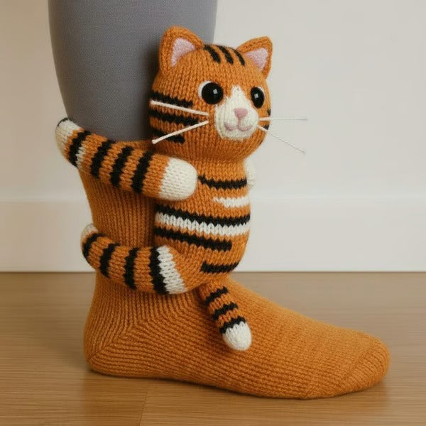 Soft Knitted Animal Socks (unisex)