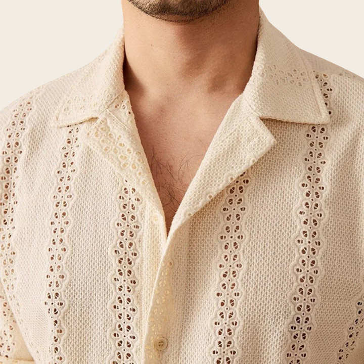 Oliver - Embroidered Eyelet Summer Shirt