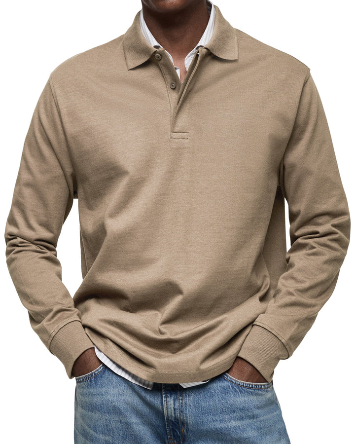 Elliot - Luxury Long-Sleeve Polo
