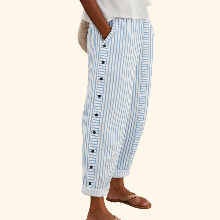 Sue - Striped casual pants
