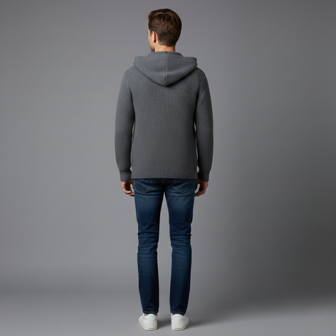 Carter – Refined hooded cardigan