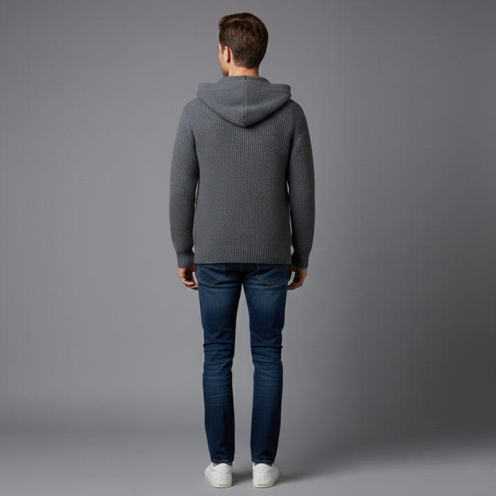 Carter – Refined hooded cardigan