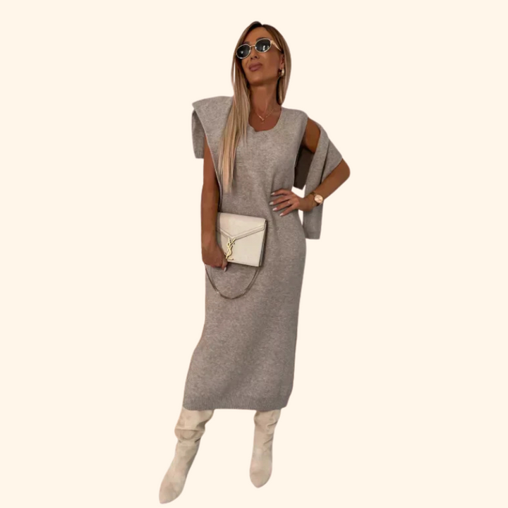 Violet - Dress with matching sweater