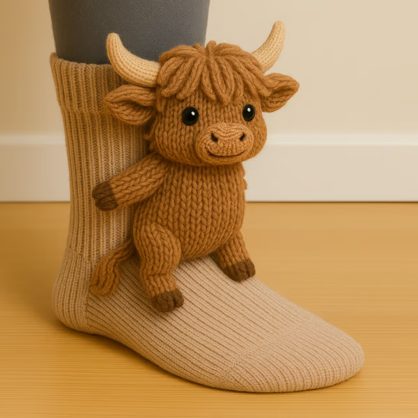 Soft Knitted Animal Socks (unisex)