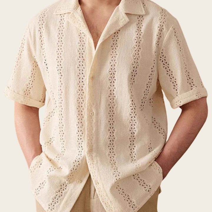 Oliver - Embroidered Eyelet Summer Shirt
