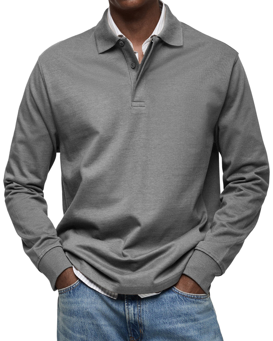 Elliot - Luxury Long-Sleeve Polo