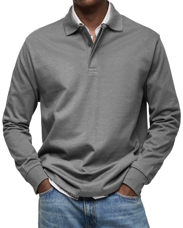 Elliot - Luxury Long-Sleeve Polo