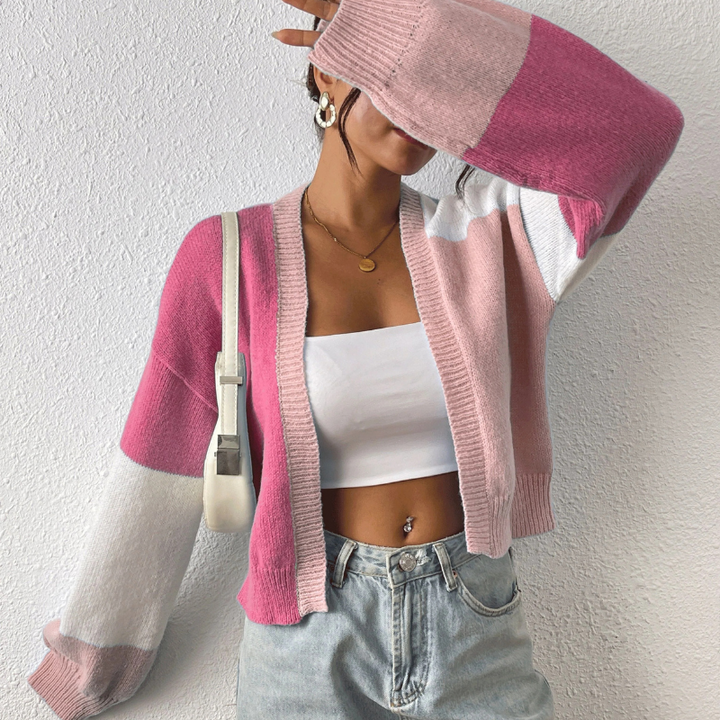 Bianca - Colour-Block Cardigan