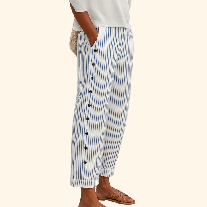 Sue - Striped casual pants
