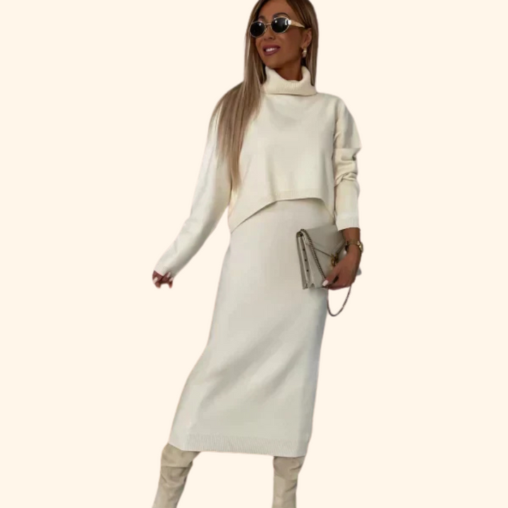 Violet - Dress with matching sweater