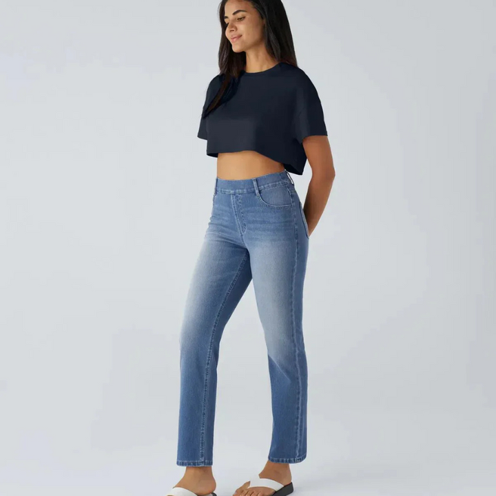 Kristina - Elastic and Comfortable High-Waisted Pants
