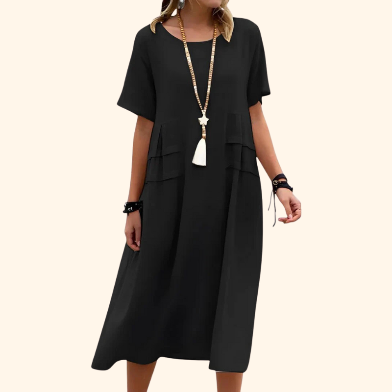 Nina - Elegant Midi Dress