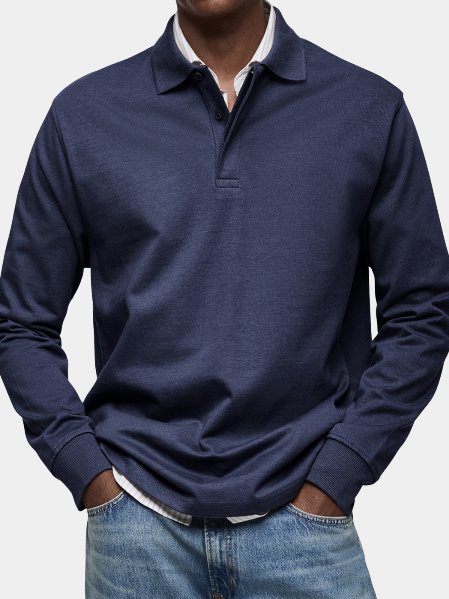 Elliot - Luxury Long-Sleeve Polo