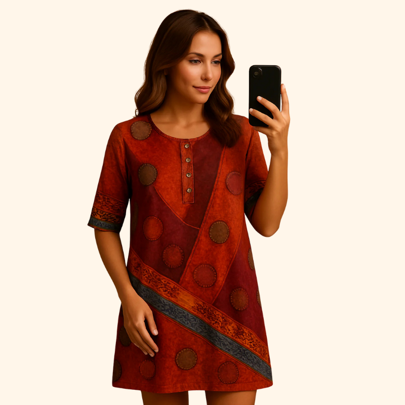 Valarie - Colorful Bohemian-Style Top