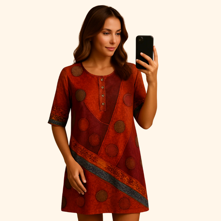 Valarie - Colorful Bohemian-Style Top