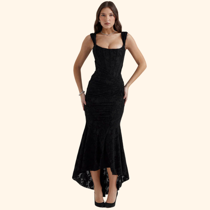 Rachel - Midnight Lace Dress