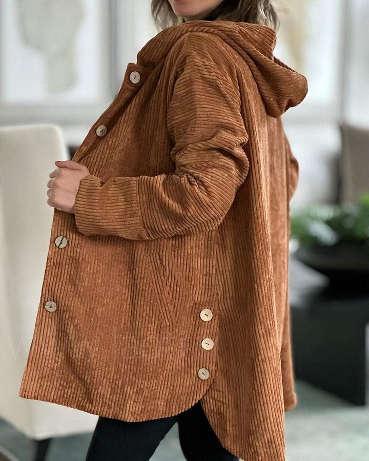 Virginia - Corduroy Hooded Jacket