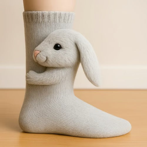 Soft Knitted Animal Socks (unisex)