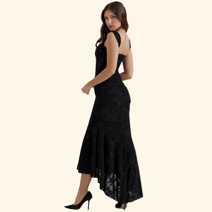 Rachel - Midnight Lace Dress