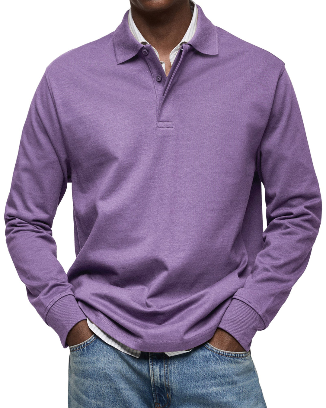 Elliot - Luxury Long-Sleeve Polo