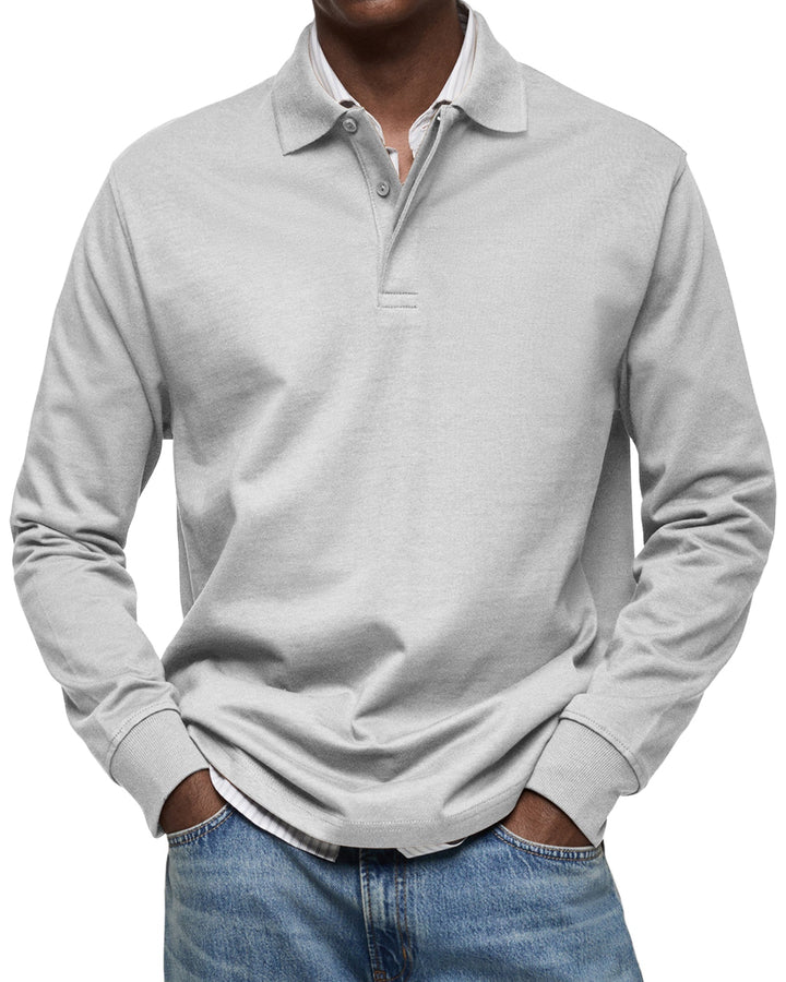 Elliot - Luxury Long-Sleeve Polo