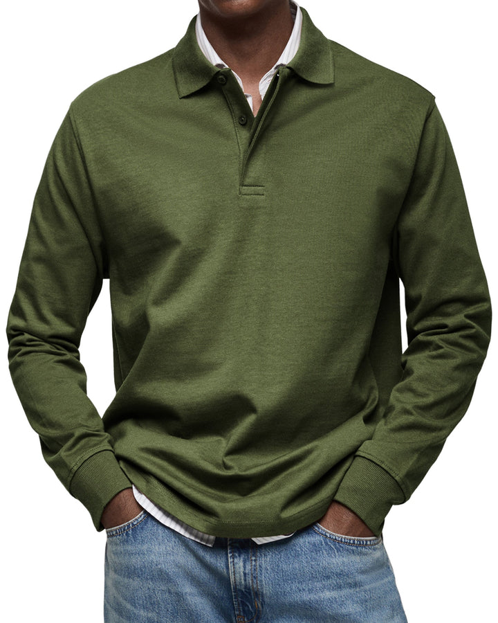 Elliot - Luxury Long-Sleeve Polo