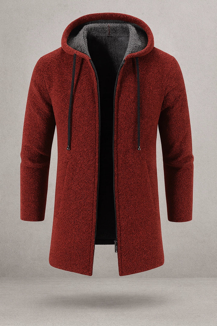 Dean - Fleece Padded Hooded Cardigan