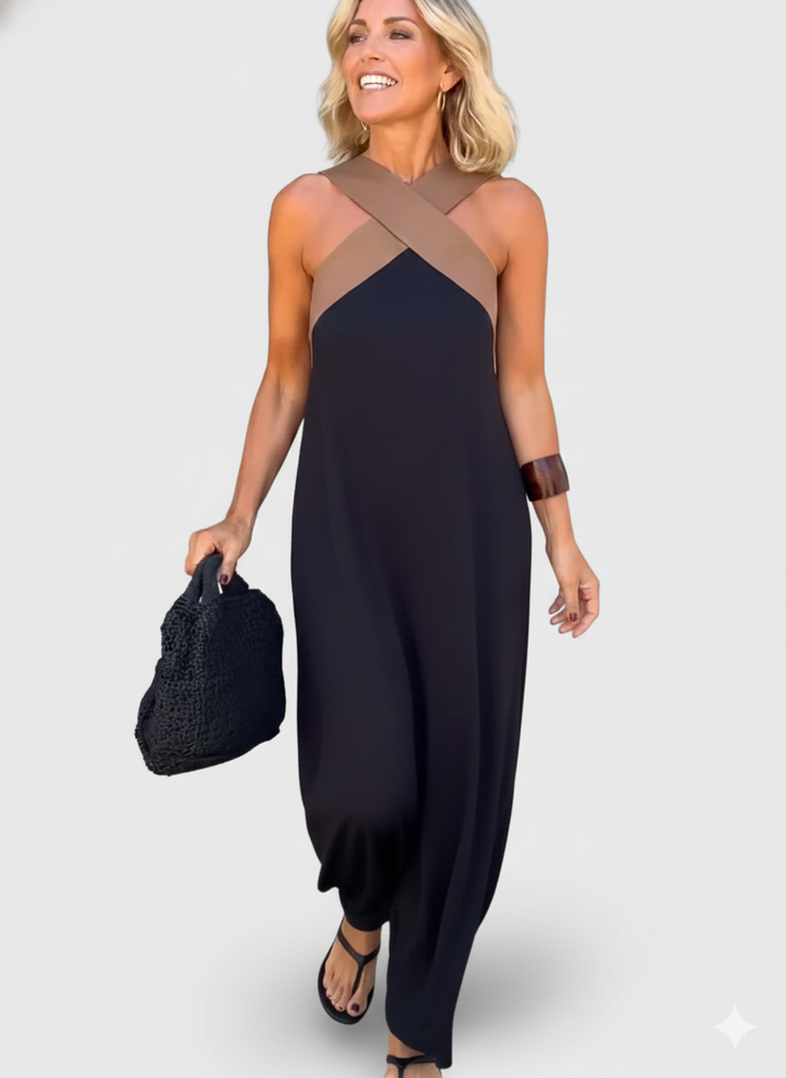 Dorothea - Breathable Comfortable Crossed Maxi Dress