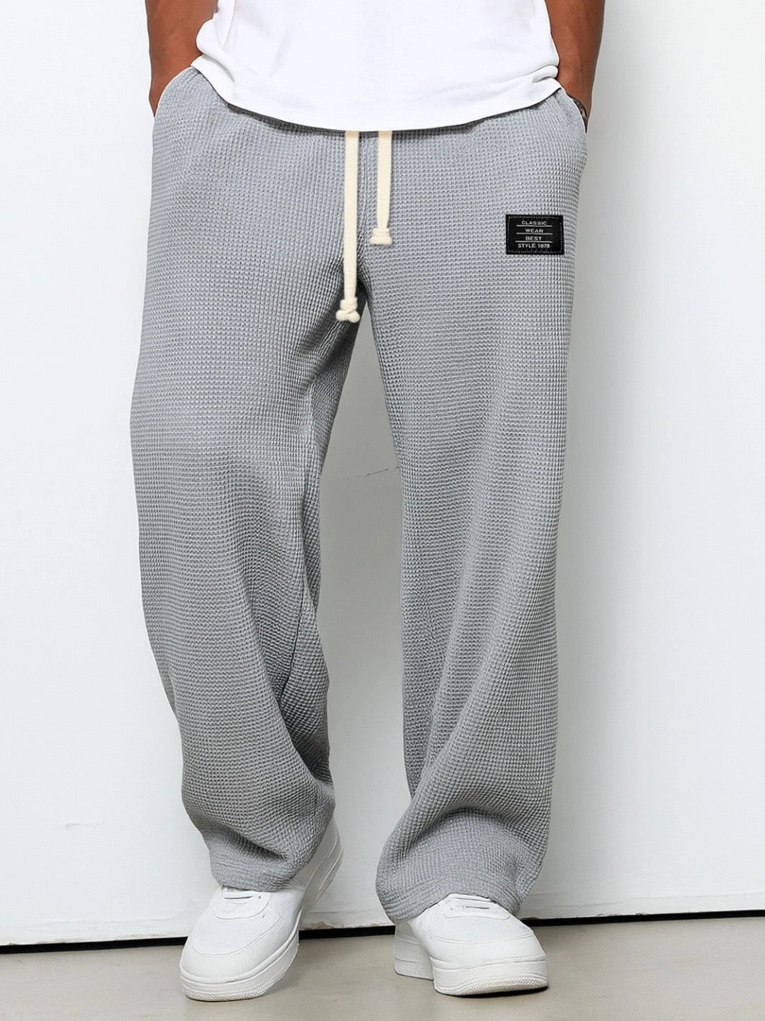 Wyatt - Comfortable waffle-knit pants