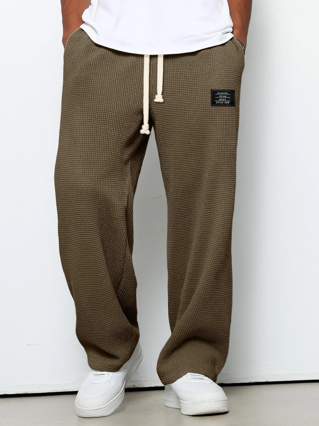 Wyatt - Comfortable waffle-knit pants