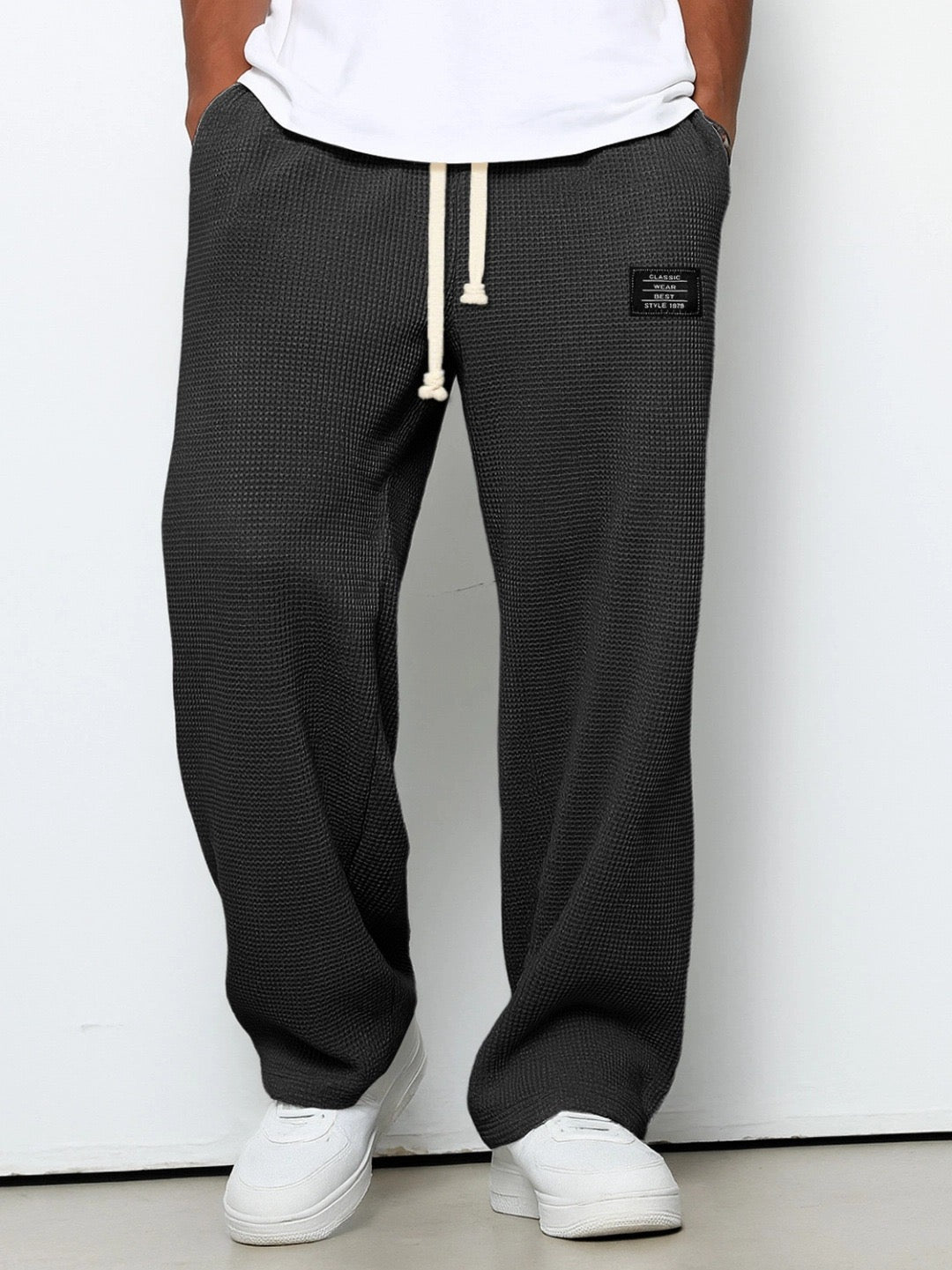 Wyatt - Comfortable waffle-knit pants