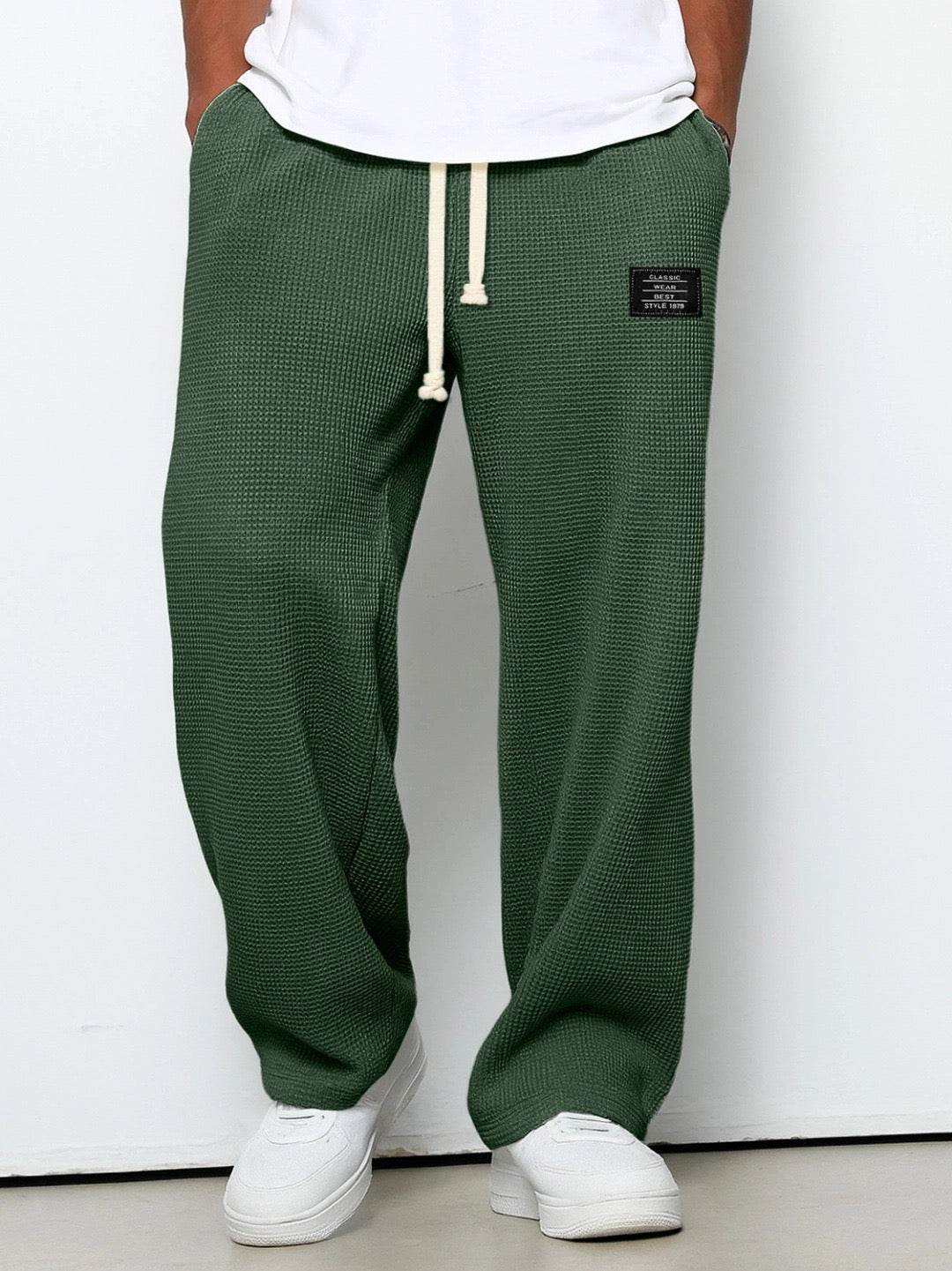 Wyatt - Comfortable waffle-knit pants