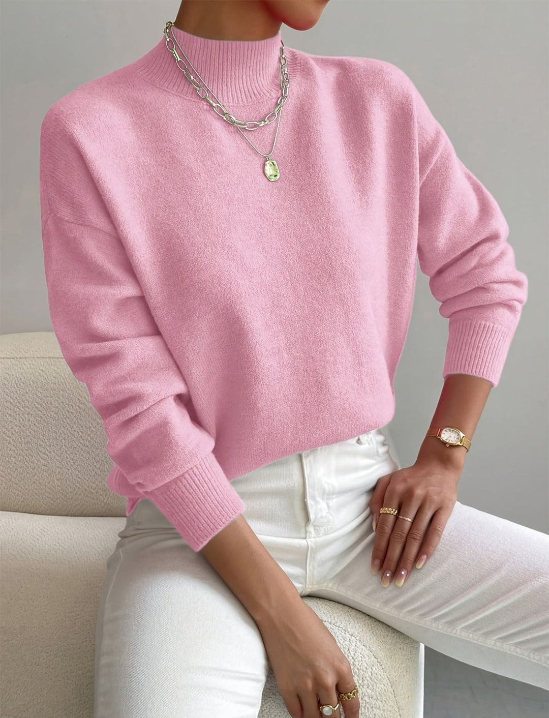 Sadie - Elegant high-neck knit