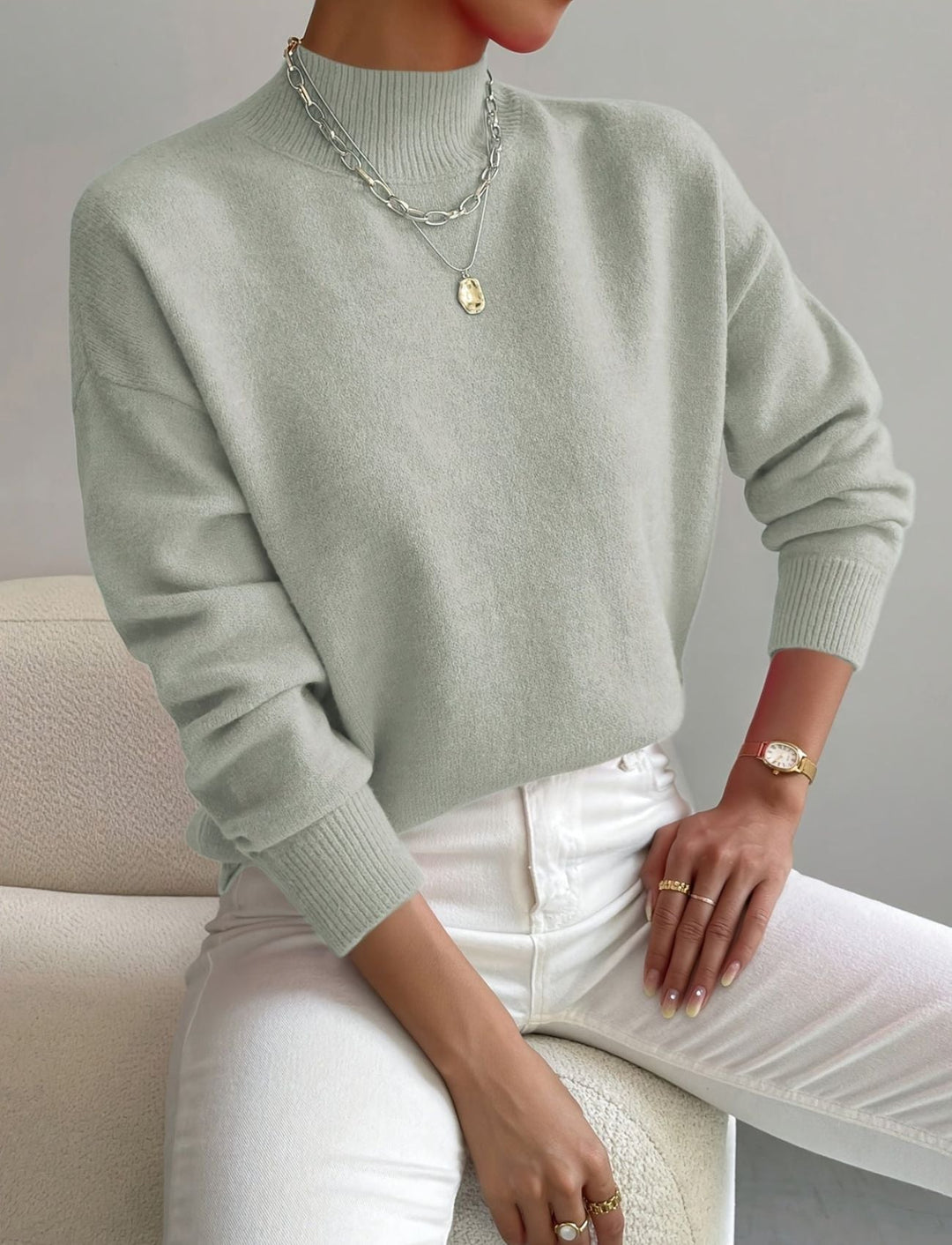 Sadie - Elegant high-neck knit