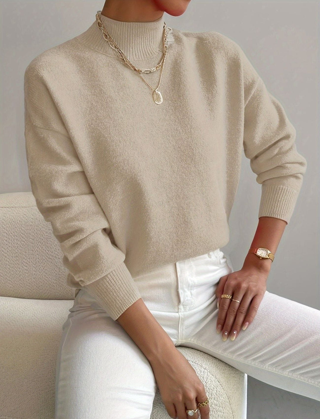 Sadie - Elegant high-neck knit