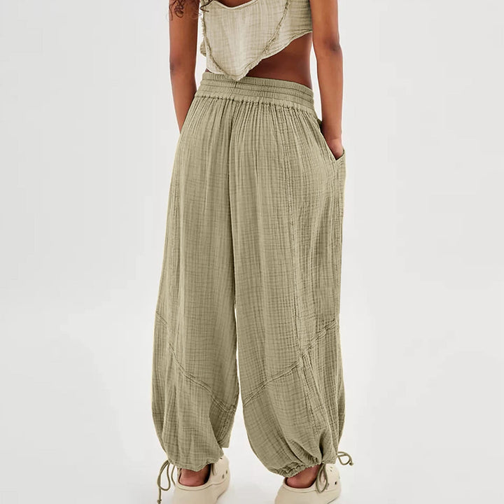Sienna - Textured Solid Women's Pants