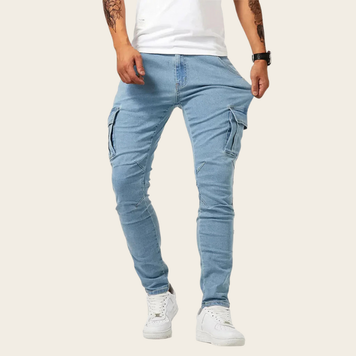 Jack - Slim-Fit Stretch Cargo Jeans